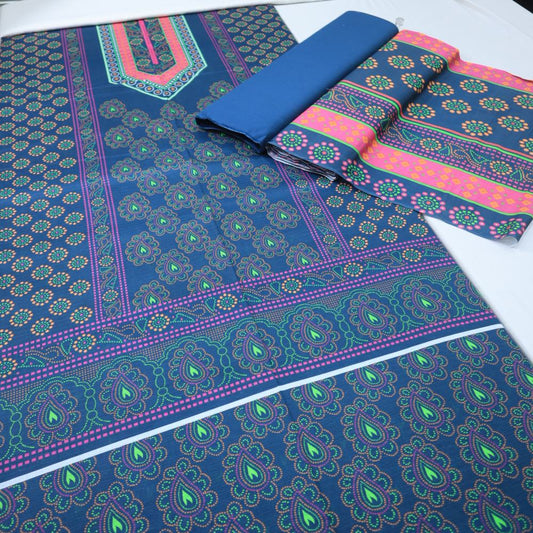 Digital Bana Dora Lawn Dupatta (1677-011)