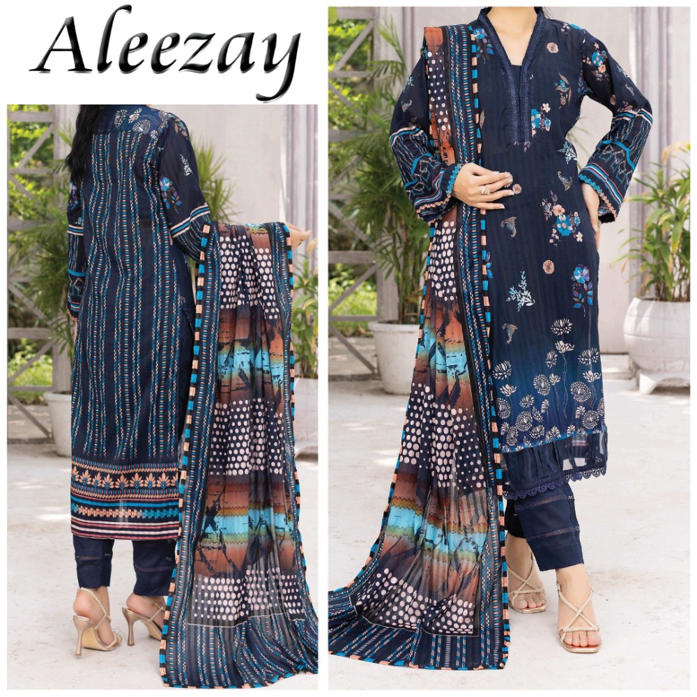 Aleezay Bana Dora Lawn 3 Piece (1678-008)
