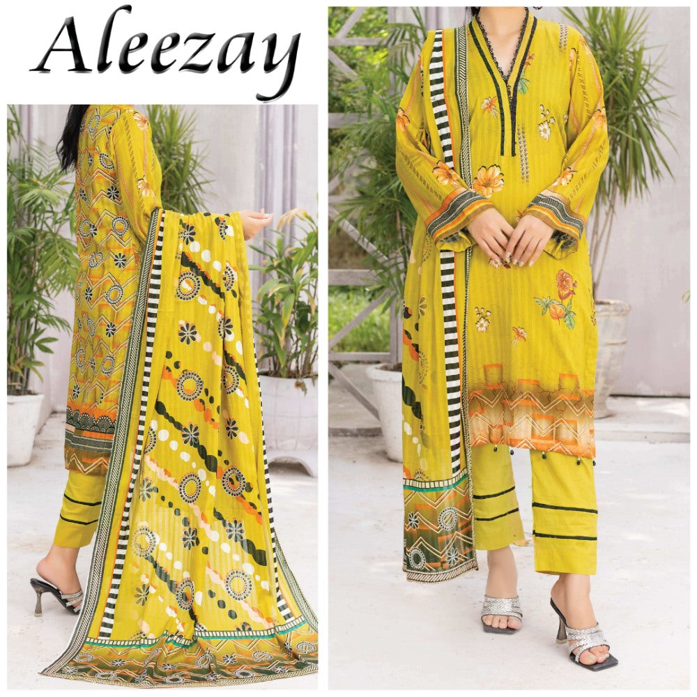 Aleezay Bana Dora Lawn 3 Piece (1678-009)