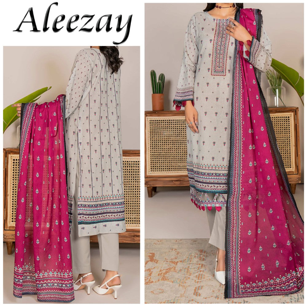 Aleezay Bana Dora Lawn 3 Piece (1683-002)