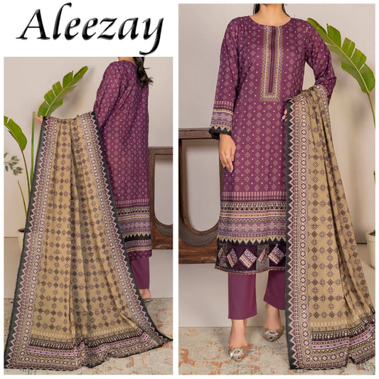 Aleezay Bana Dora Lawn 3 Piece (1683-003)
