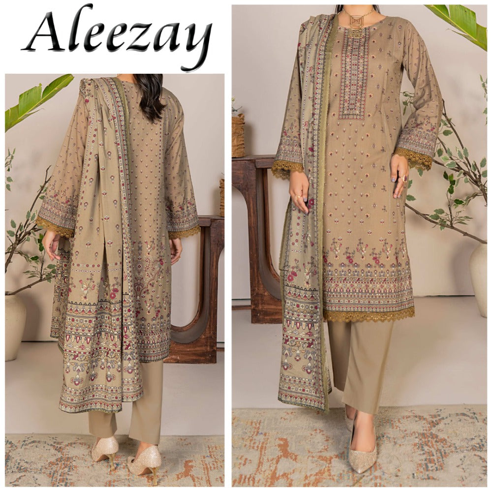 Aleezay Bana Dora Lawn 3 Piece (1683-006)