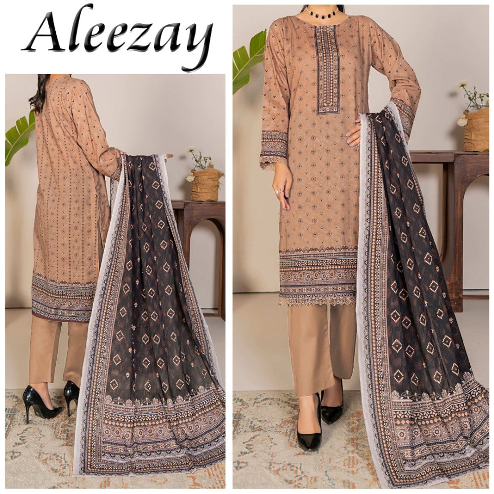 Aleezay Bana Dora Lawn 3 Piece (1683-007)