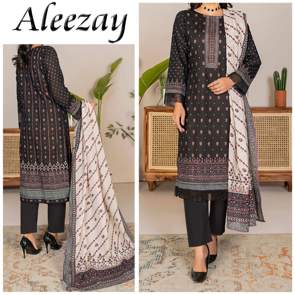 Aleezay Bana Dora Lawn 3 Piece (1683-008)