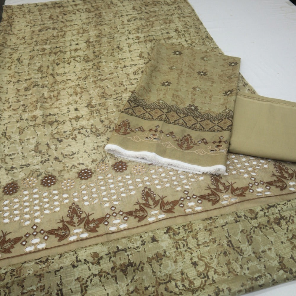 Meko Lawn Cutwork Suit (1687-001)