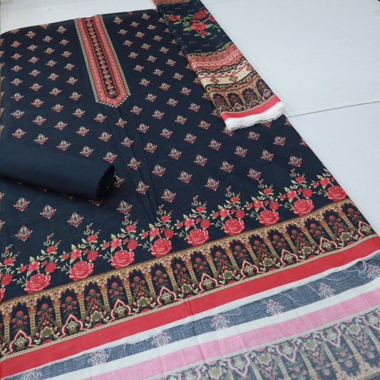Doriya Lawn 3 Piece by Meko (1704-004)