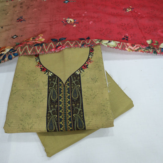 Dynasty Doriya Lawn 3 Piece (1710-008)