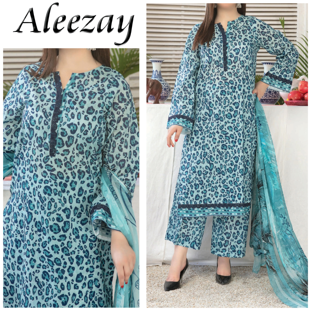 Aleezay Bana Dora Laen Printed Trouser (1717-003)