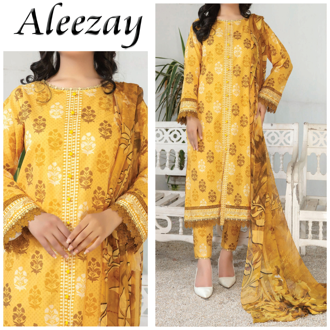Aleezay Bana Dora Laen Printed Trouser (1717-006)