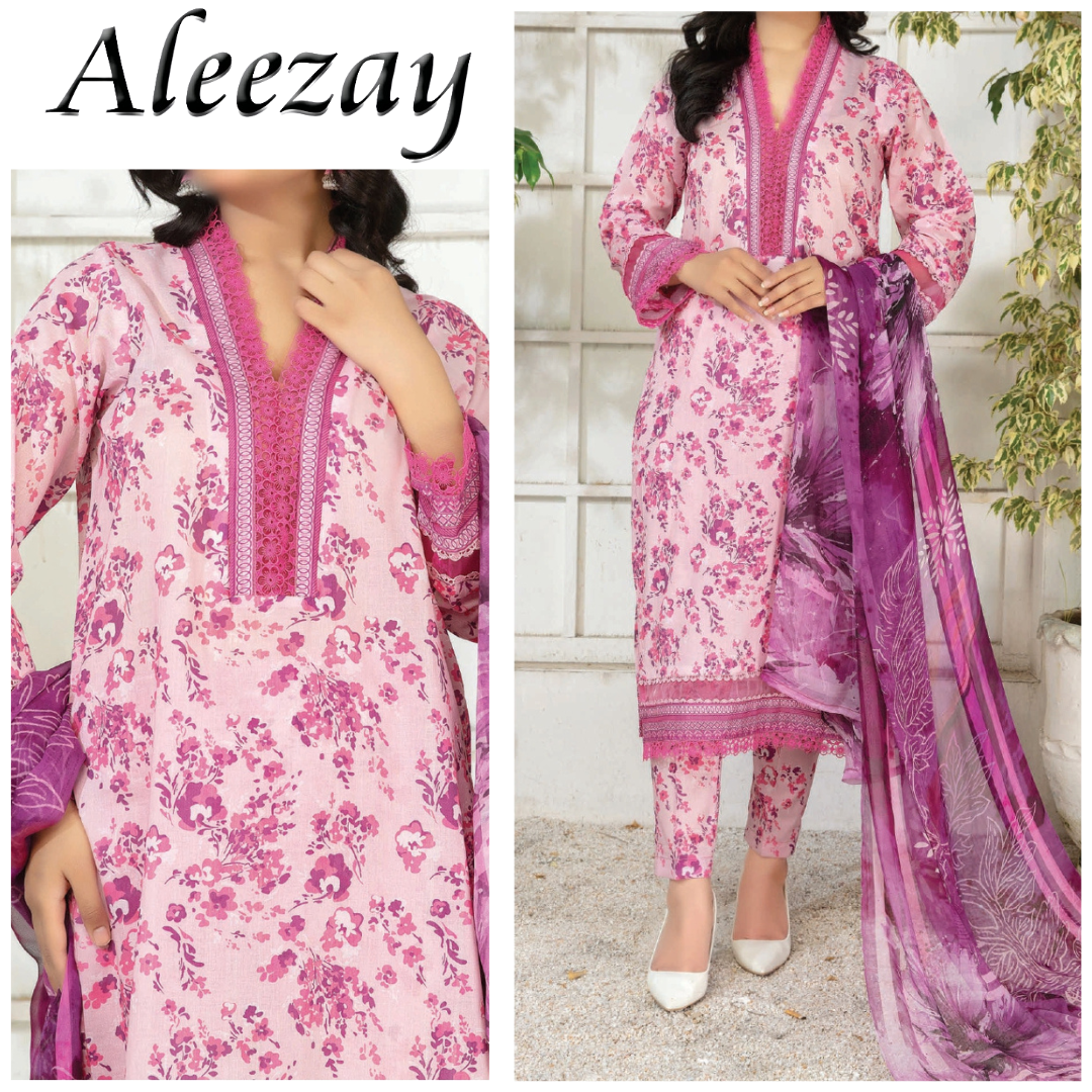 Aleezay Bana Dora Laen Printed Trouser (1717-008)