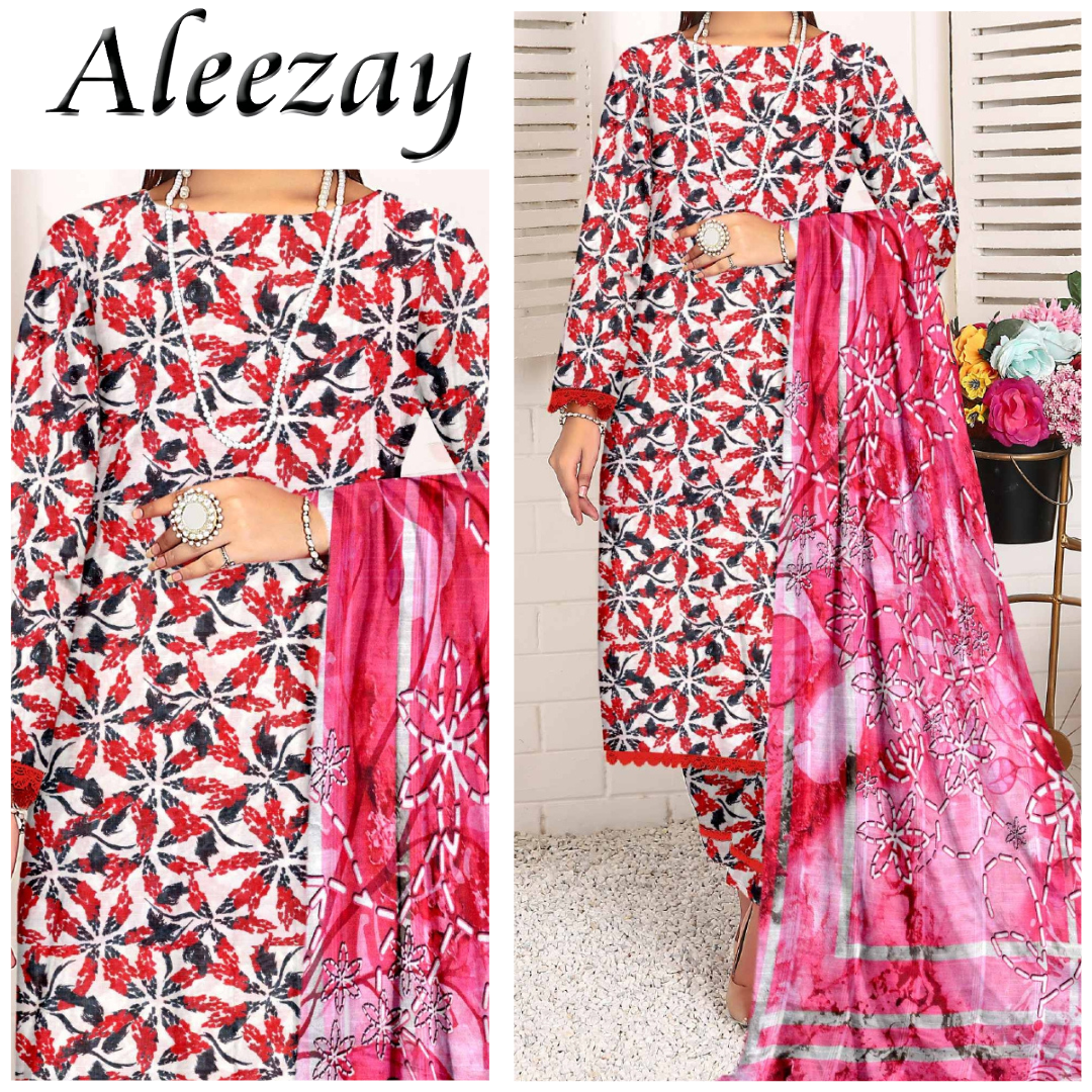 Aleezay Bana Dora Laen Printed Trouser (1717-010)