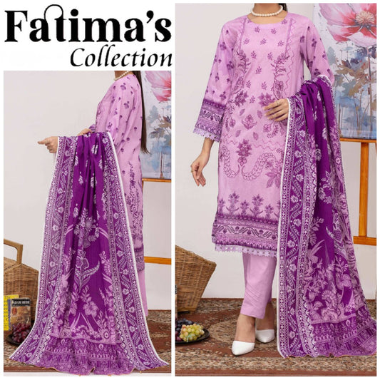 Uffaq Emboirdery Lawn 3 Piece (1720-009)