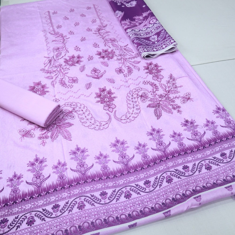 Uffaq Emboirdery Lawn 3 Piece (1720-009)