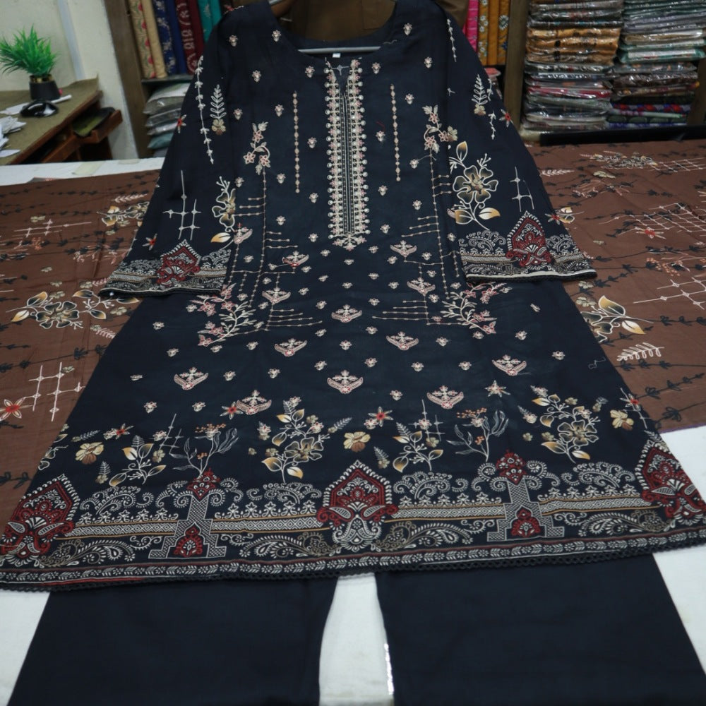 Hooria Tahir EMB Lawn & Doriya Dupatta (1742-001)