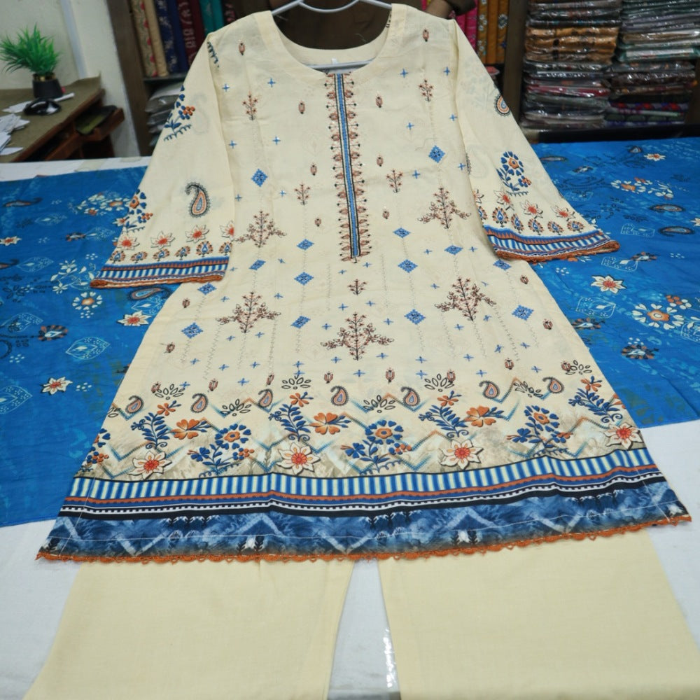 Hooria Tahir EMB Lawn & Doriya Dupatta (1742-003)