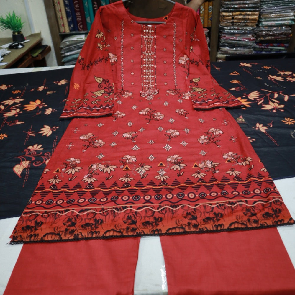 Hooria Tahir EMB Lawn & Doriya Dupatta (1742-004)