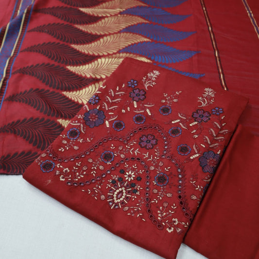Excutive Embroidered Lawn by Shahi Jora (1746-001)