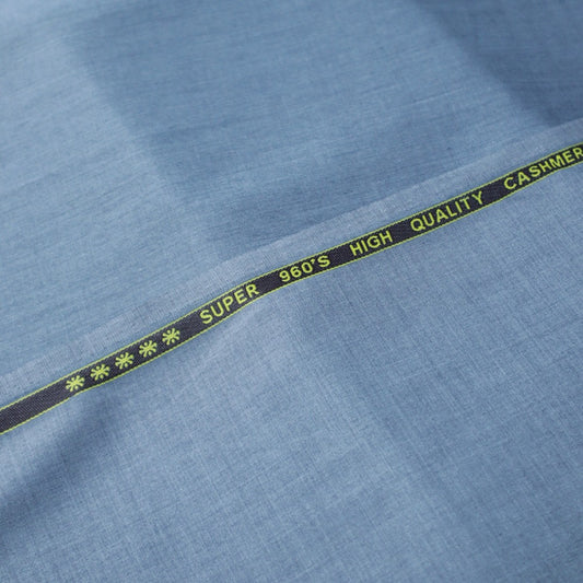 Super 960s Cashmere Self Blueish Gary (1760-006)