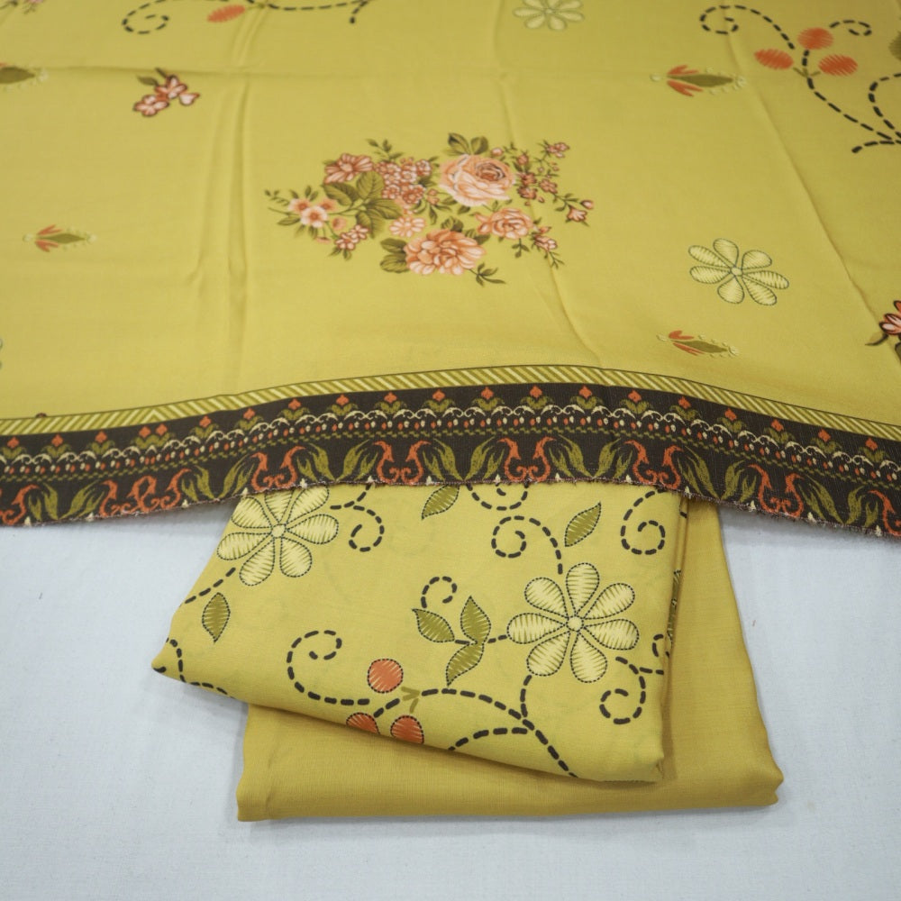 Chamki Leather Peach 3 Piece (1796-002)