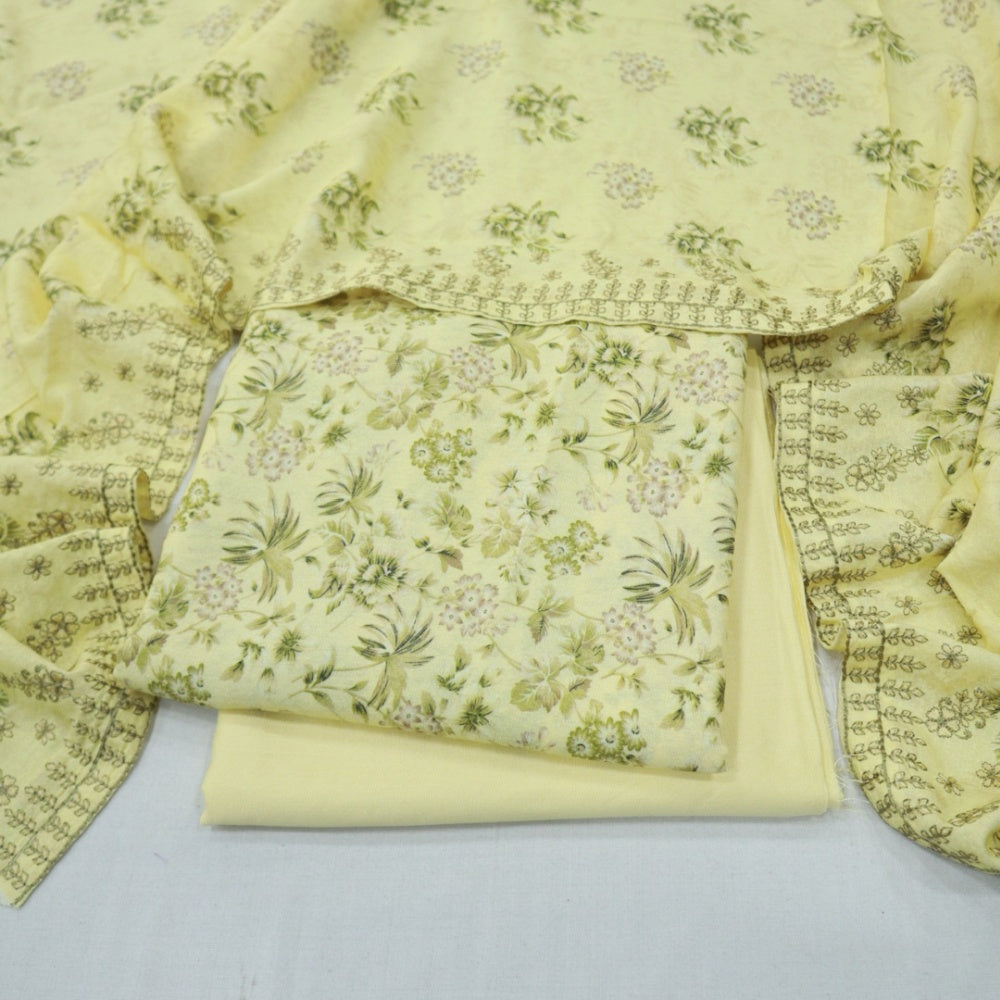 Karandi with Double Pati EMB Shawl (1805-002)