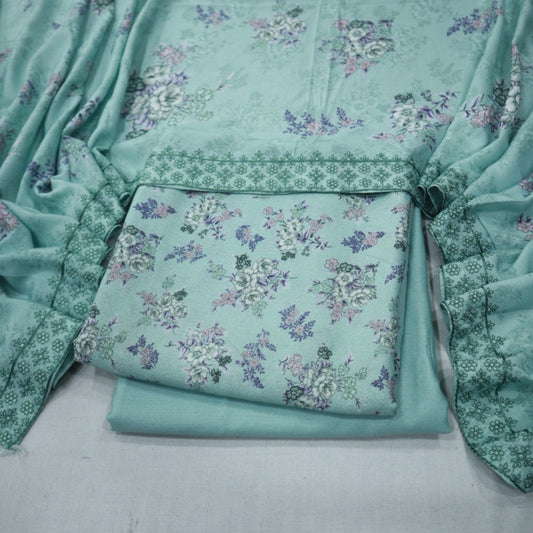Karandi with Double Pati EMB Shawl (1805-004)