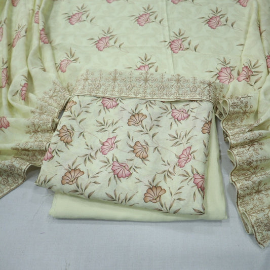 Karandi with Double Pati EMB Shawl (1805-005)