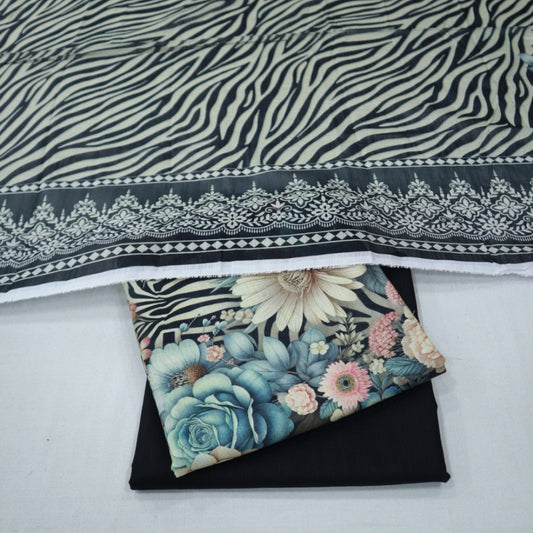 HZ Digital Khaddar 3 Piece (1809-003)