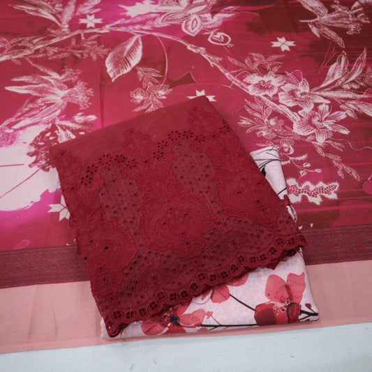 HZ Embroidered Khaddar with Wool Shawl (1843-006)