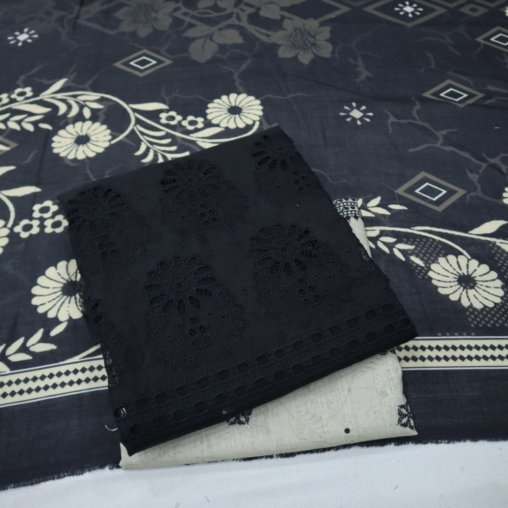 HZ Embroidered Khaddar with Wool Shawl (1843-007)