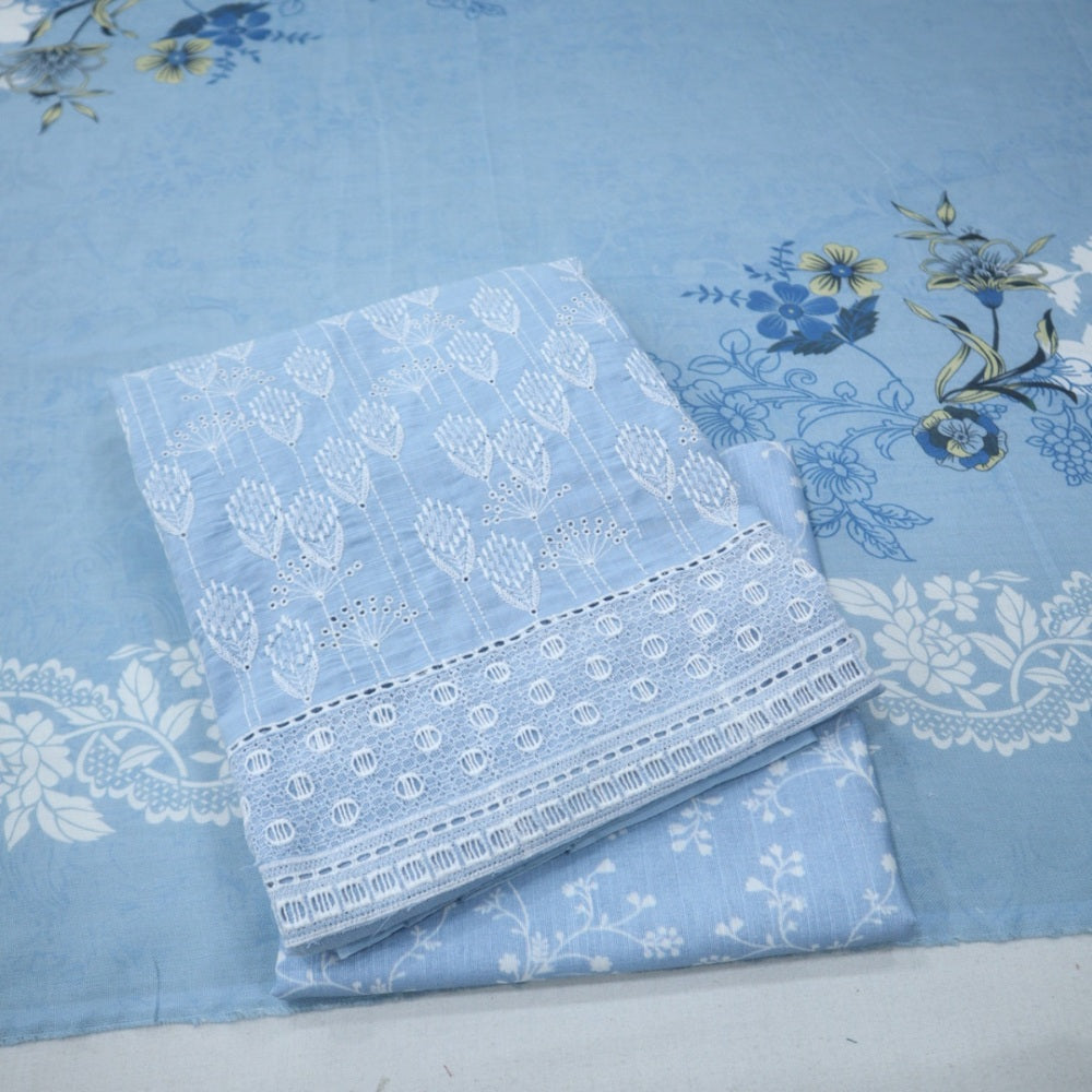 HZ Embroidered Khaddar with Wool Shawl (1843-008)