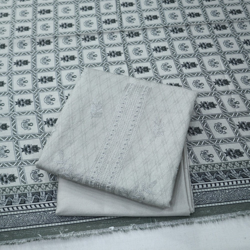 Karandi Heavy Embroidered with Laser Work (1845-001)