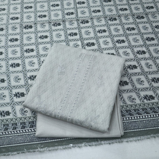 Karandi Heavy Embroidered with Laser Work (1845-001)