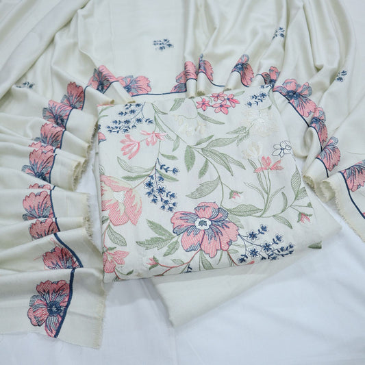 Bareeza EMB Karandi with EMB Shawl (1849-002)