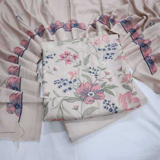 Bareeza EMB Karandi with EMB Shawl (1849-005)