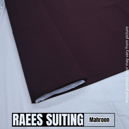 Raees Suiting -Mahroon (1882-011)