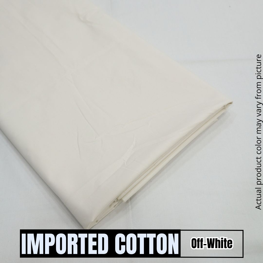Imported Pure Soft Cotton - Off White (1904-002)