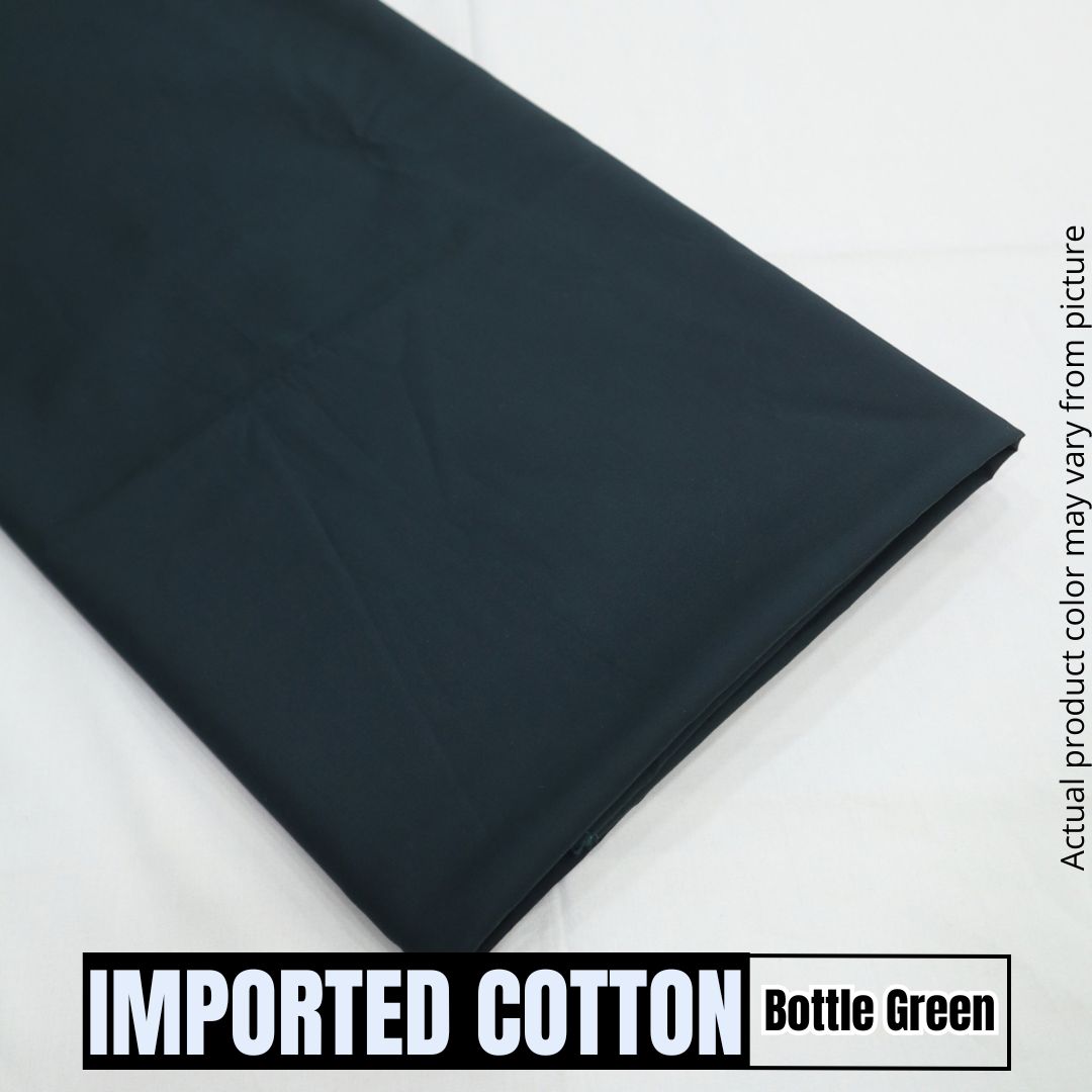 Imported Pure Soft Cotton - Bottle Green (1904-006)
