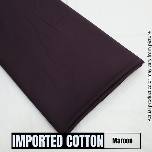 Imported Pure Soft Cotton - Maroon (1904-008)