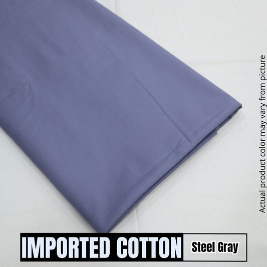 Imported Pure Soft Cotton - Steel Gray (1904-009)
