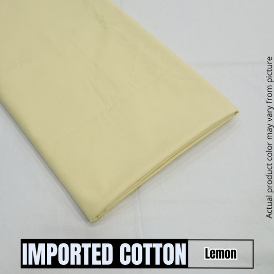 Imported Pure Soft Cotton - Lemon (1904-011)