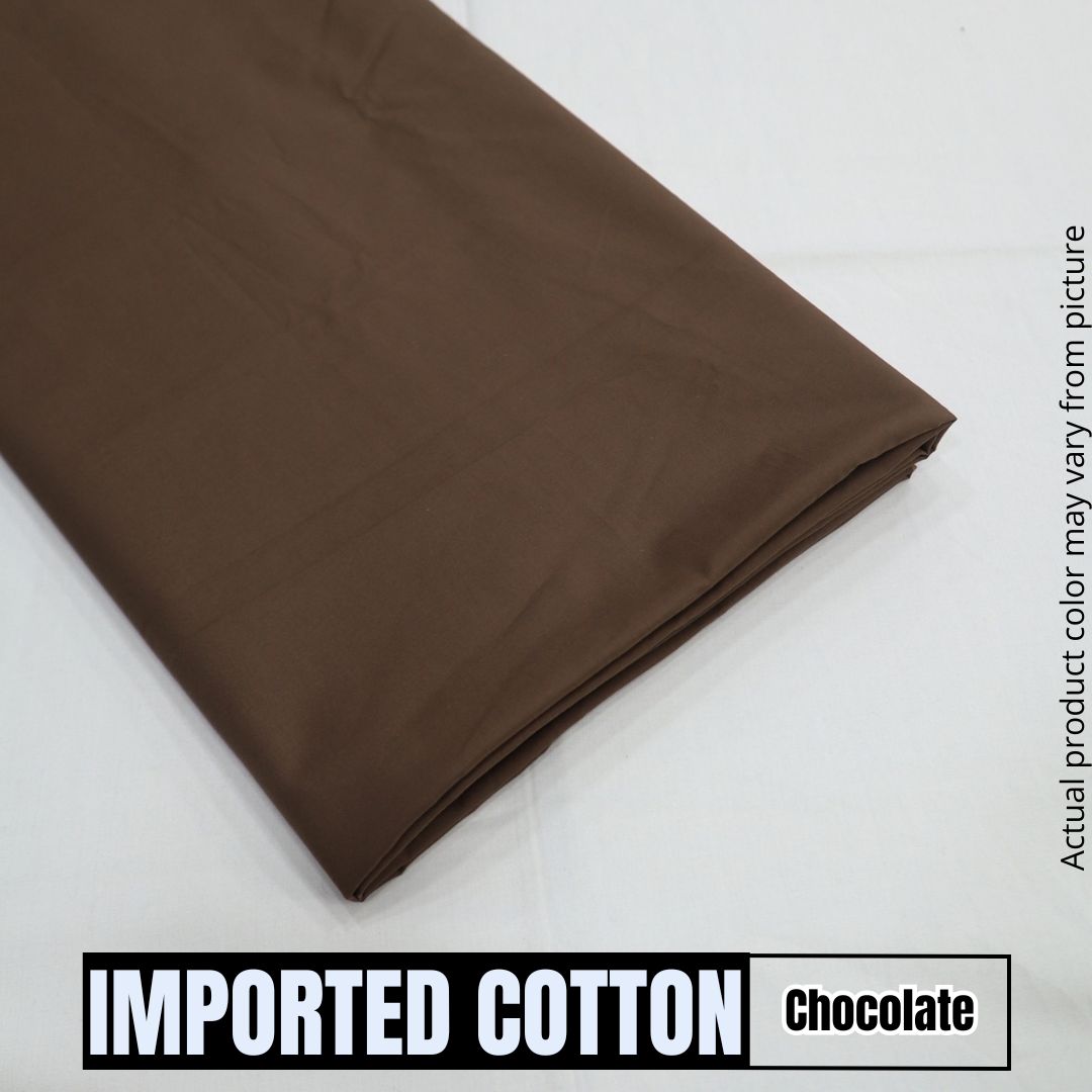 Imported Pure Soft Cotton - Chocolate (1904-013)