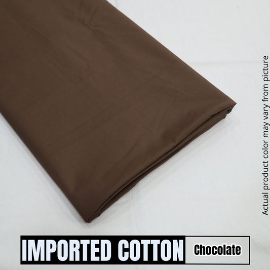 Imported Pure Soft Cotton - Chocolate (1904-013)
