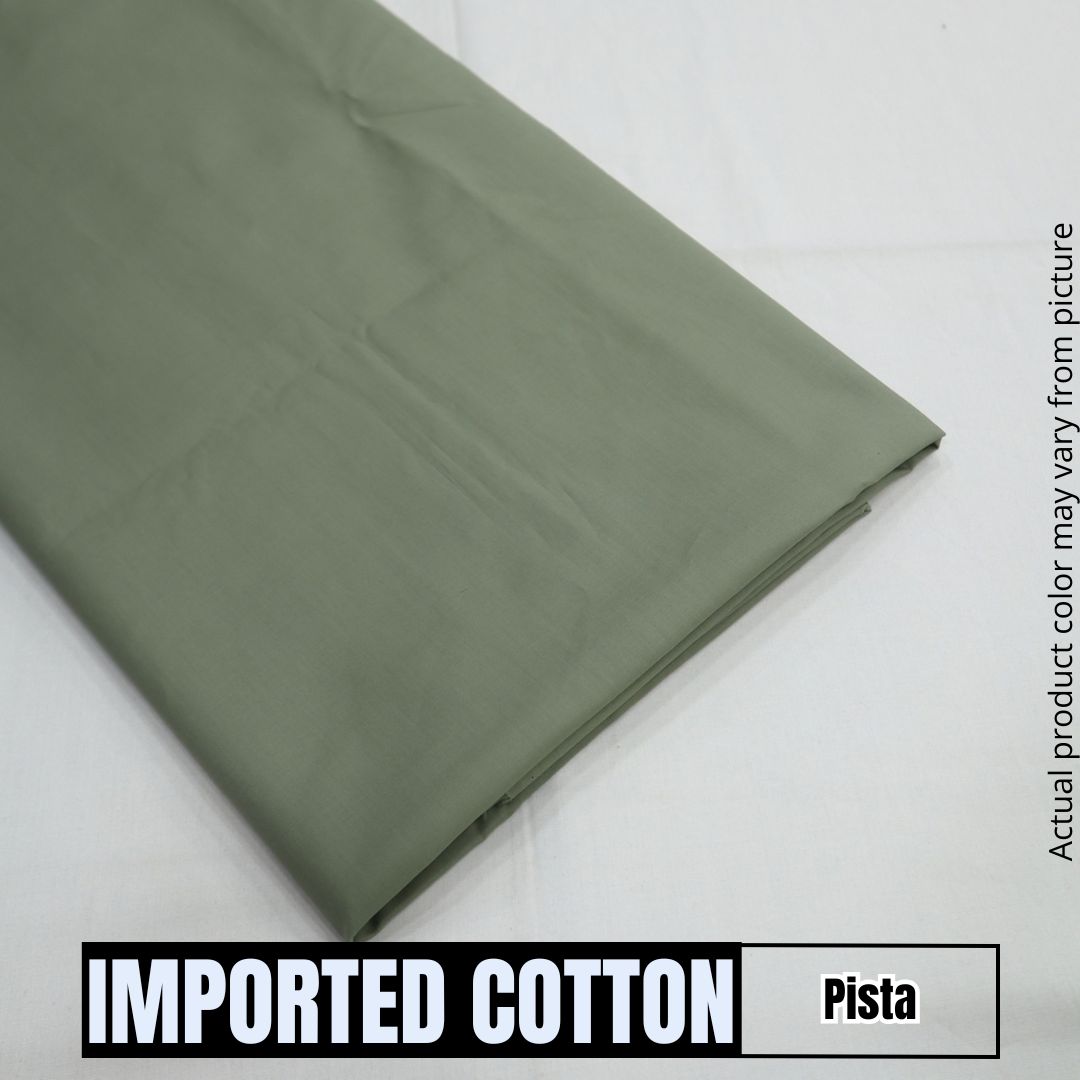 Imported Pure Soft Cotton - Pista (1904-015)