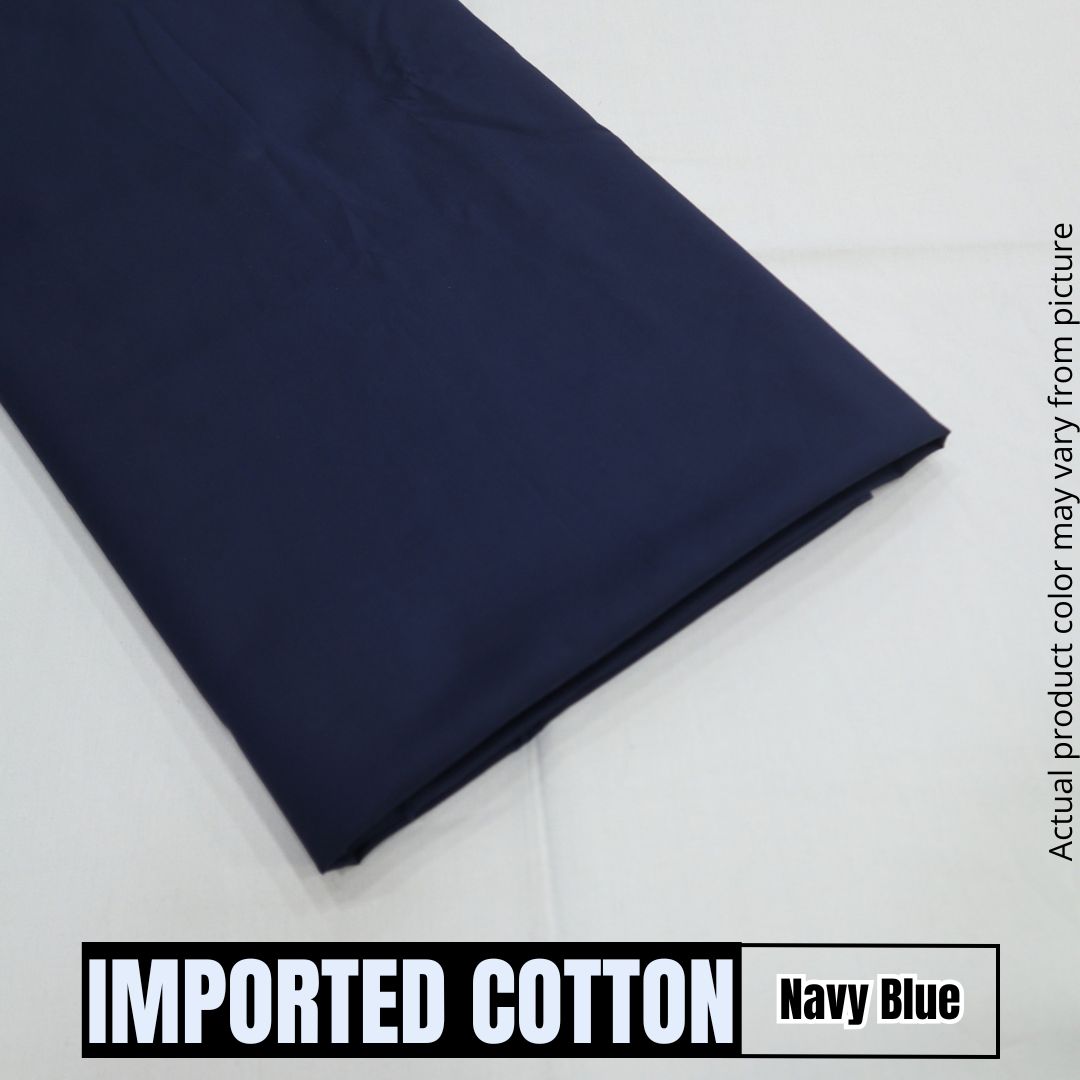 Imported Pure Soft Cotton Navy Blue (1904-016)