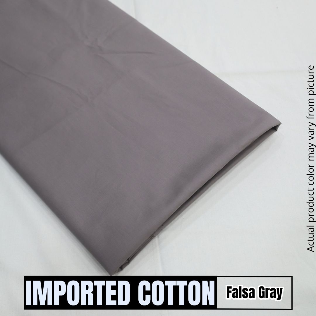 Imported Pure Soft Cotton - Falsa Gray (1904-017)