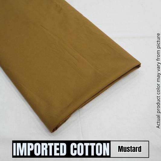 Imported Pure Soft Cotton - Mustard (1904-020)