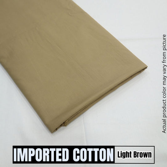 Imported Pure Soft Cotton - Light Brown (1904-021)