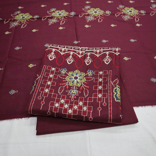 Embroidered Tana Dora Lawn 3 Piece (1909-005)