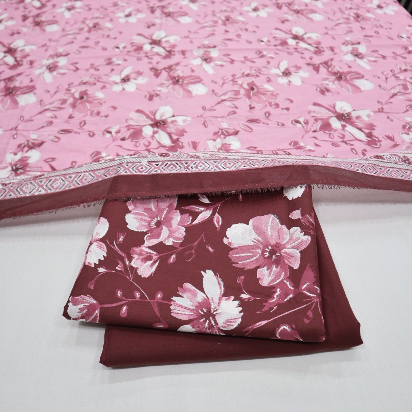 Digital Print Lawn with Glitter by M.E (1914-002)