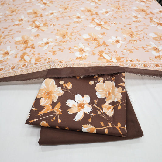 Digital Print Lawn with Glitter by M.E (1914-003)